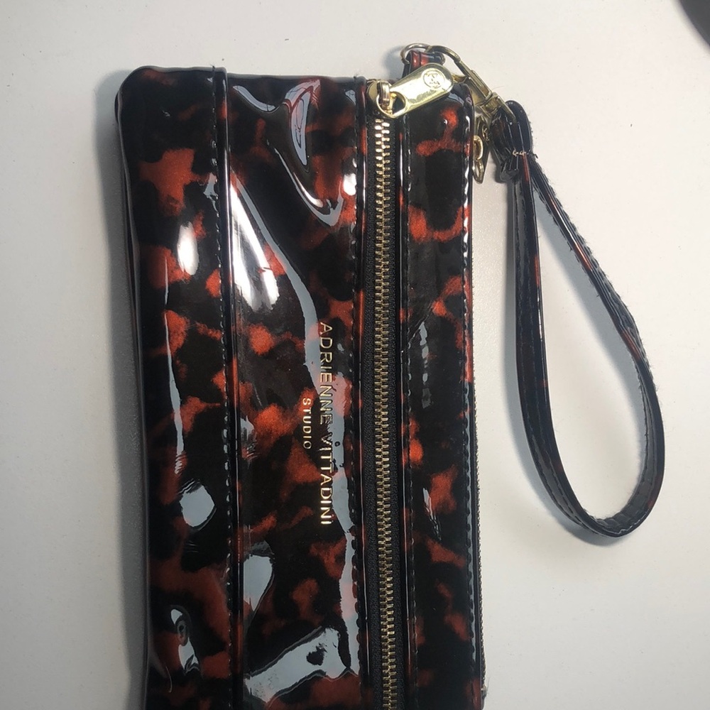 Adrienne Vittadini Black and Red Women's Wristlet